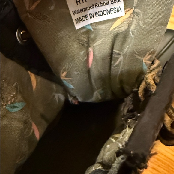 Sperry Black Quilted Duck Boots women size 9 lace up leather/suede laces EUC - Picture 14 of 15